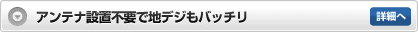 アンテナ設置不要で地デジもバッチリ 詳細へ