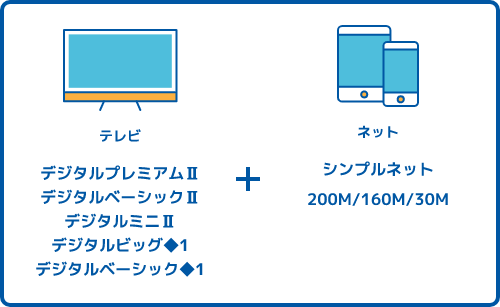テレビ+ネット