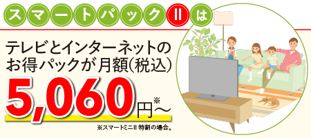 テレビとネットが手軽なセットに。