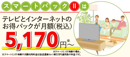 テレビとネットが手軽なセットに。