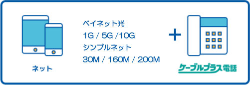 ネット+ケーブルプラス電話